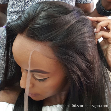 Wholesale Brazilian Hair Hd Full Lace Human Wigs,Virgin Hair  Hd Transparent Full Lace Human Hair Wig For Black Women